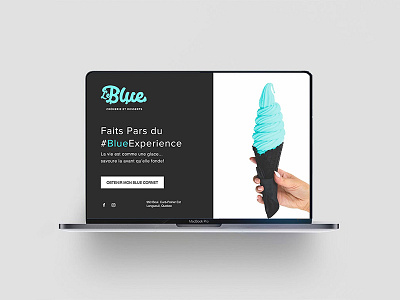 LeBlue - Landing Page cta digital marketing ice cream landing page