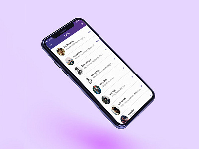 Luna Chat mobile app nightlife ui design ux design
