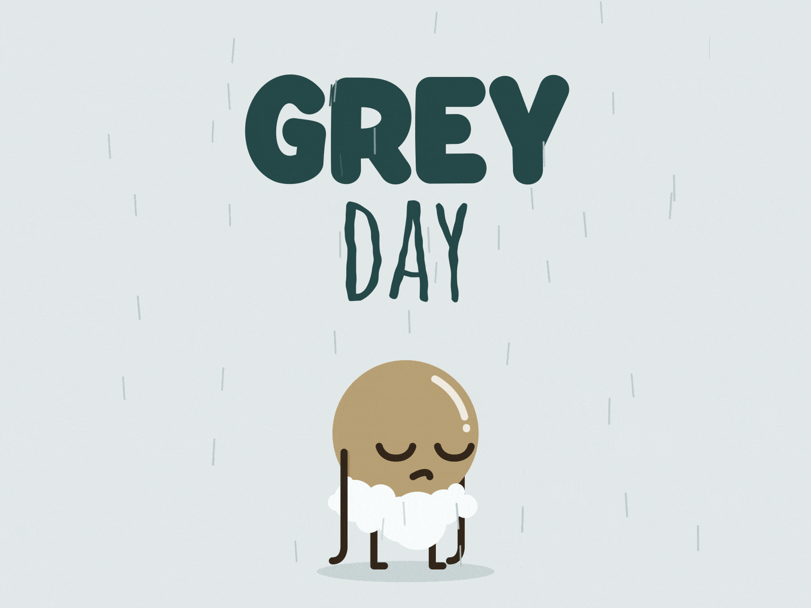 Have a Gre(y)at Day after effects animated gif animated logo animation animation 2d character animation gif animated gif animation illustration