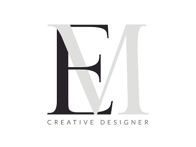 Elaine Melendrez branding design emcreativedesigner logo typography