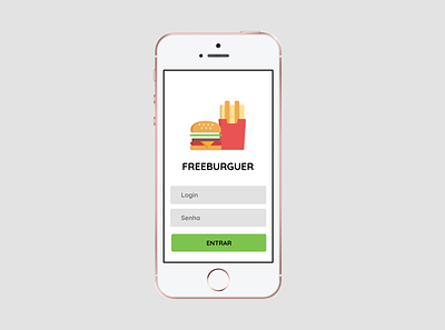 Hamburger House Concept app ui web