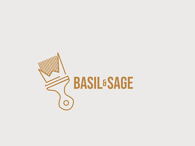 Basil & Sage black branding design graphic logo packaging typography vector