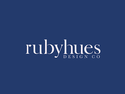 Rubyhues Logo branding design designer graphic graphicdesgn logo logomark minimal typography vector
