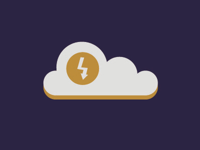Storm Studios cloud flash icon