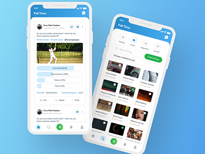 Poll time mobile app dailyui mobile app mobile ui ui uidesign uiux uxdesign uxui