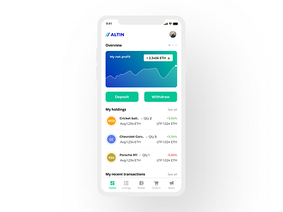 Crypto investment app blockchain crowdfunding crypto exchange crypto wallet investment mobile app ui uidesign uiux