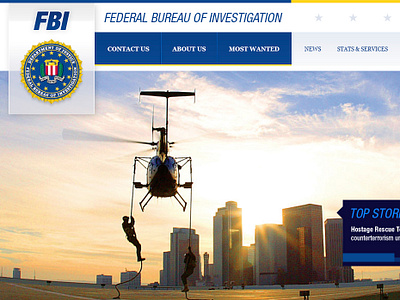 FBI.gov fbi responsive design ui web wildlifela