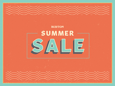 Burton Summer Sale burton pattern sale summer typography