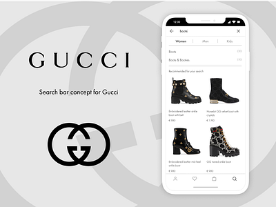 Search Bar Concept x Gucci