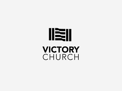 Victory Church | Logo black logo branding church church logo illustration kansas city kirstin marie logo logo branding logo design vector victory victory church