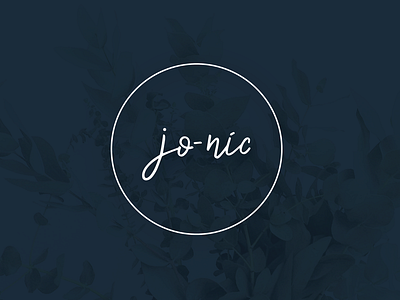 jo-níc brand branding graphic design jewelry lettering logo logo design