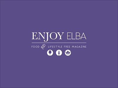 Enjoy Elba - Food & Lifestyle Free Magazine branding logo magazine typography web