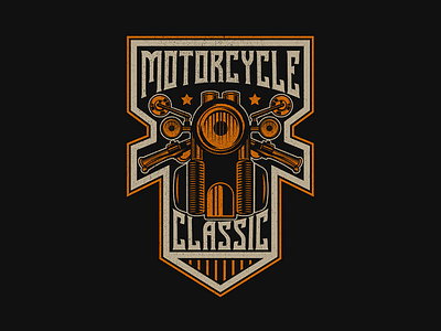 Classic Motorcycle Vintage Badge