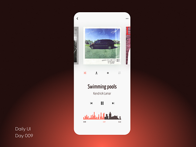 Music player // Day 9 // Daily UI