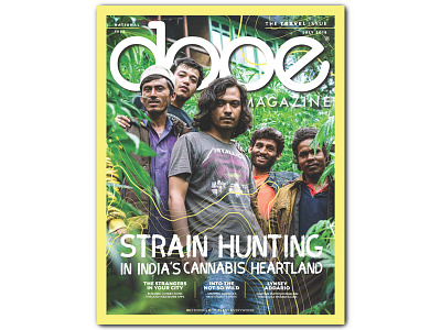 DOPE Magazine Cover July 2018 cannabis dope magazine graphic design travel