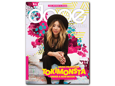Tokimonsta Cover dope magazine graphic design illustration paint