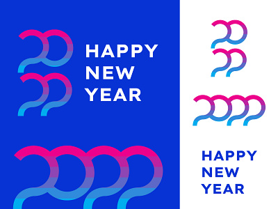 Happy New Year 2022 design dribble icondesigns illustration logo logodesign typography vector