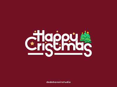 Happy Merry Christmas branding design dribble icondesigns illustration logodesign typography vector