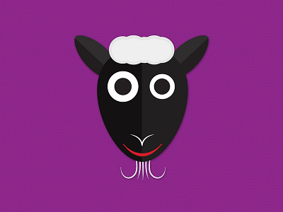 CuteFunnyDoodleSheep character doodleart illustration