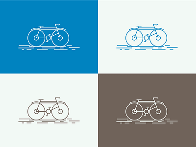 Line Art Cycle Illustration