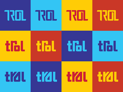 Trol Logo design versions icon icondesigns logo typography vector