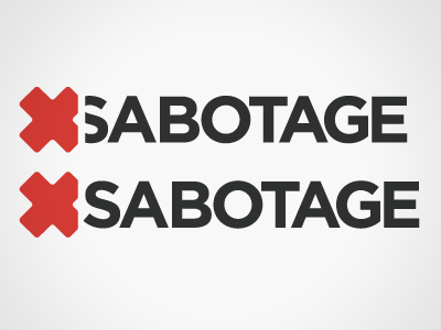 Sabotage Logo logo red sabotage