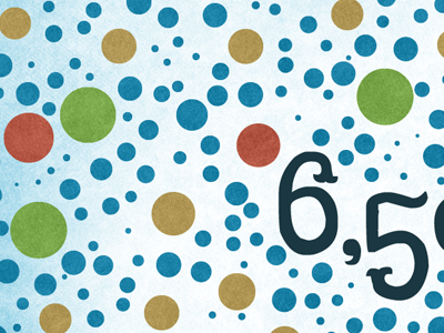 6,5 Dots blue circles clumsy dots green red yellow