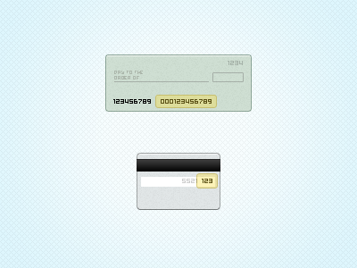 FREEBIE: Check and Credit Card Icons