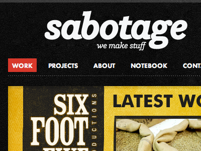 New Sabotage launch portfolio sabotage