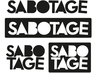 New Sabotage Logo Idea logo sabotage