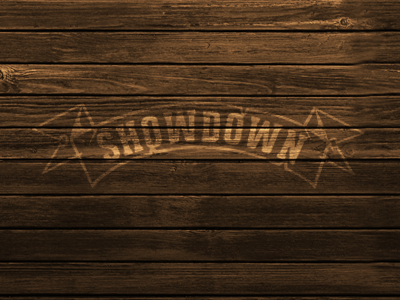 Showdown logo wood