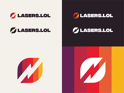 Lasers.lol Branding branding logo