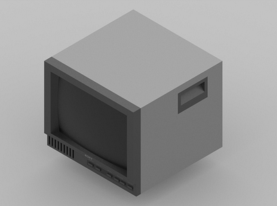 Sony PVM reference monitor — Concept design 1/3 3d concept product retro