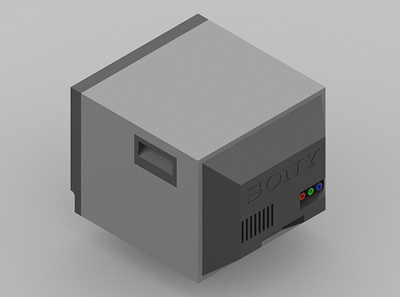 Sony PVM reference monitor — Concept design 3/3 3d concept product retro