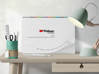 Polisan branding corporate branding design report sustainability sustainability report