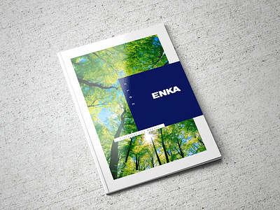 ENKA Sustainability Report annual report corporate branding report sustainability typography