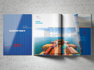 KUMPORT Sustainability Report annual report branding corporate branding sustainability sustainability report typography