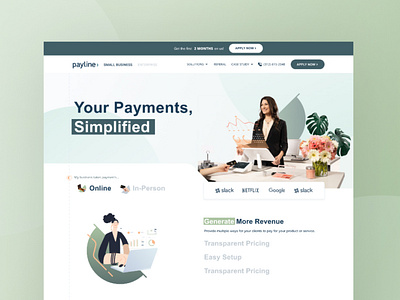 Payments Simplified branding design illustration typography ui ux vector