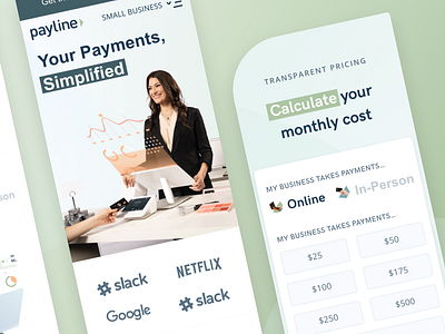 Payments simplified branding design illustration typography ui ux vector