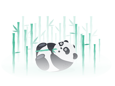 Panda Bamboo Forest by Morgan on Dribbble