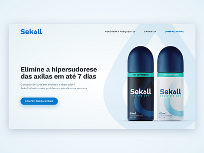 Sekoll - Antiperspirant antiperspirant bottle landing product design web website