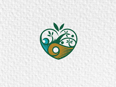 Love Ecology branding design ecology go green illustration logo logo design logo designer logodesign logotype love vector