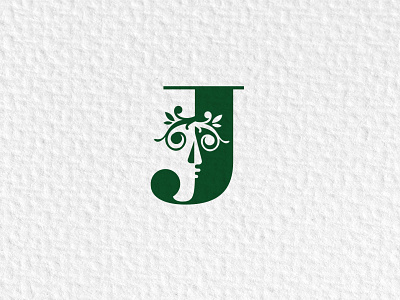 Letter J Two Face branding design face illustration j letter j logo logo design logo designer logodesign logotype tree vector