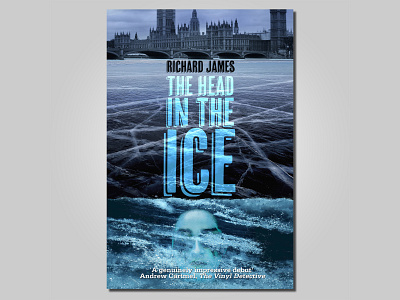 Book cover concept, The Head in the Ice