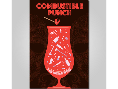 Combustable Punch book cover concept 1 adobe illustrator book book cover book cover design book design cover design flat illustration illustrator typography vector