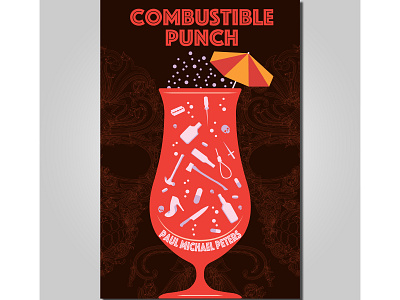 Combustable Punch book cover concept 2 adobe illustrator book book cover book cover design book design cover design flat illustration illustrator typography vector