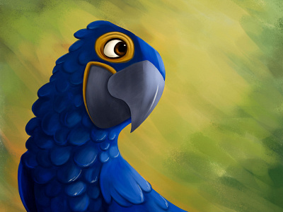 Blue Macaw digitalart illustration kidlit kidlitart kidsillustration