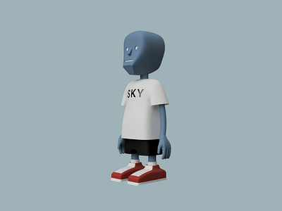 Sky Manager 3d character fusion360 modeling