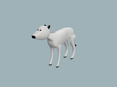 Belizbeha 3d character dog fusion360 modeling