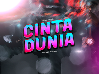 Cinta Dunia - Text Effect blue color design gradient photoshop text effects vibrant vibrant colors